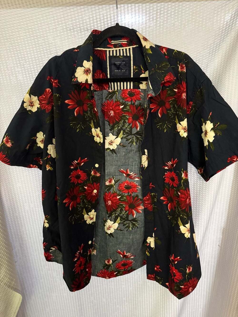 Cactus Man Ricky Singh Floral Short Sleeve Button Down Shirt XXL